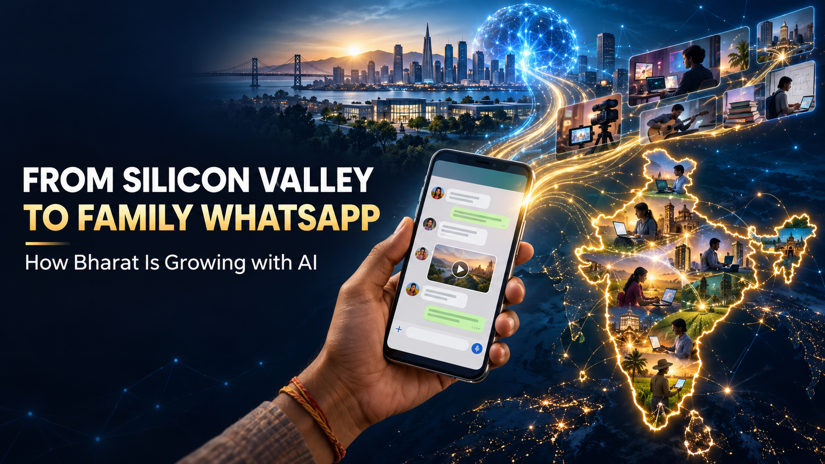 From Silicon Valley to Family WhatsApp: How Bharat (India) Is Growing with AI