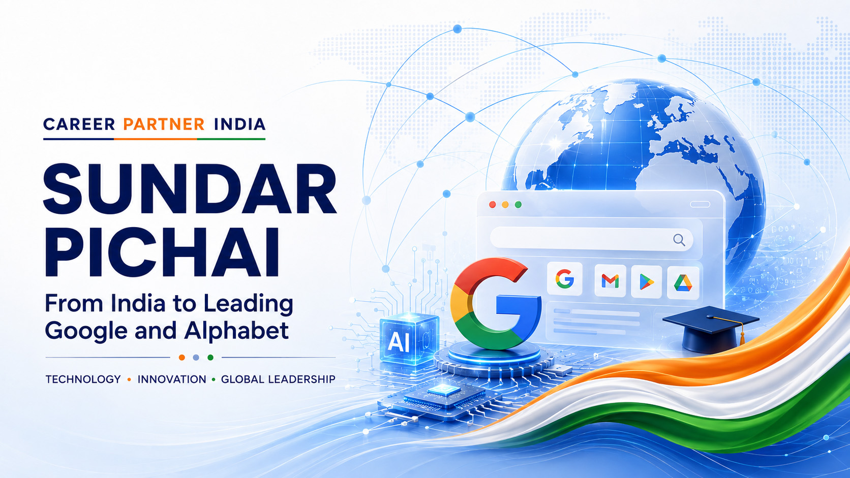 Sundar Pichai: From India to Leading Google and Alphabet