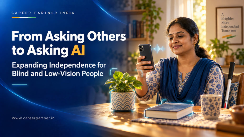 From Asking Others to Asking AI - How Visual AI Is Expanding Independence for Blind and Low-Vision People - Career Partner India - Shakti Saran